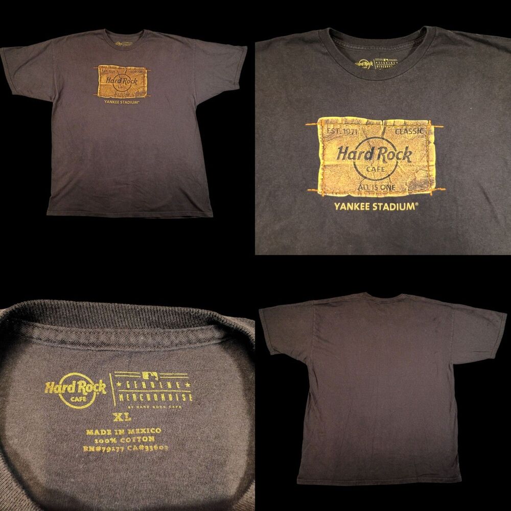 Hard Rock Cafe x Yankee Statium, New York, MLB Collab Short Sleeve T-Shirt XL